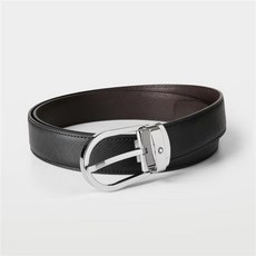 몽블랑 리버시블 남성 레더 벨트 113834