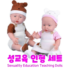 캐스비 성교육인형 남여 세트, 혼합 색상, 1개