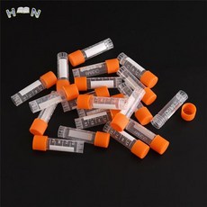 PP 실험실 분석 냉동 튜브 나사 캡 포함 원심 분리 볼륨 바이알 병 20 개 1.8ml, 한개옵션0