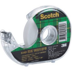 3M 810D隱形膠帶-附輕便膠台(多款), 1個, 810D3/4, 透明