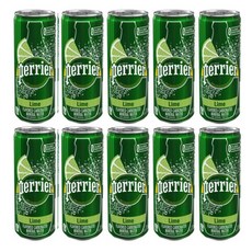 페리에 탄산음료 라임향, 250ml, 10개