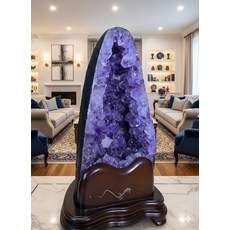紫水晶洞擺件 20cm寬 10.3KG, 紫水晶