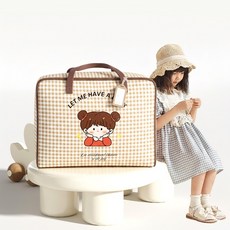 카라몰리 유치원 이불가방 낮잠이불 가방 파우치, 레드