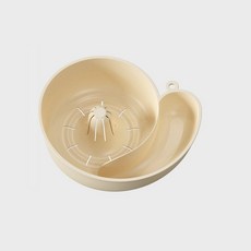 과일세척바구니 야채 세척볼 자동 과일세척 야채세척, 크림화이트 [1개], 기본 색상