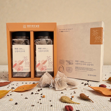 [맑은버섯농장] 차연-순수원물 상황버섯차 티백 선물세트, 1개, A.심플세트(티백2병)