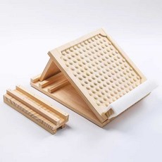 발바닥 나무 지압판 마사지 지압대 다리 경사 스트레칭, 1개, 일반형 소나무 8단 평면 보라패드