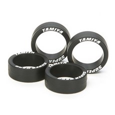 (95323) 타미야 미니카 슈퍼 하드 로우 프로파일 타이어 블랙, 1개