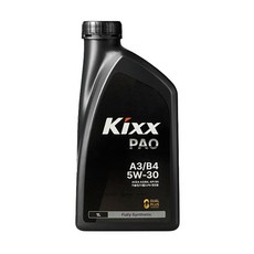 KIXX PAO A3/B4 5W30 가솔린 LPG 합성 엔진오일, 4개, 1L