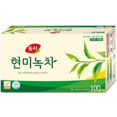 동서 현미녹차 티백 100T 티 음료 전통차, 1.5g, 100개입, 1박스