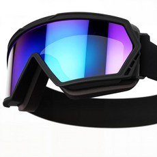 더트 바이크 고글 오토바이 안경 ATV 스키 방풍 안경 성인 남성 여성 청소년용, 블랙 프레임+다채로운 렌즈