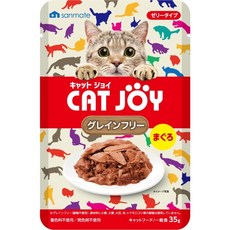 Cat Joy 歡樂罐 貓餐包系列 多種口味選擇 提供貓咪豐富蛋白質與均衡營養, 1個, 無穀物低敏 鮮肉鮪魚 35g餐包,400克不可超過10罐
