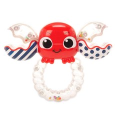 리틀타익스 리틀 아기꽃게 딸랑이, 레드, 1개