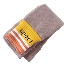 萱寶媽咪baby童裝館 韓版兒童秋冬加絨打底褲 女童拼接加絨加厚保暖褲襪 兒童休閒內搭長褲