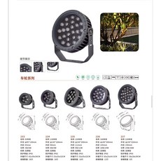 LED 投射灯, 黑