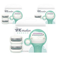 쉬크 인튜이션 여성용 면도기 날 2개입, 3개