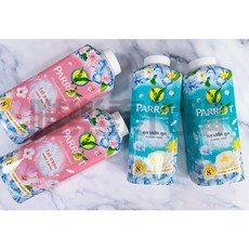 【泰國商品】Parrot Botanicals 鸚鵡牌 植物涼感爽身粉 痱子粉 經典花香 白櫻花香, 1個, 經典花香(綠色)140G