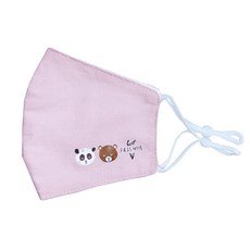 니즈엘 KC인증 빨아 쓰는 어린이 여름 면 마스크 어린이 유아 아동 끈조절 얇은 입체형