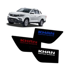 렉스턴스포츠칸 도어캐치 LED플레이트 4조각 도어등 사이드램프 화장거울, 화이트