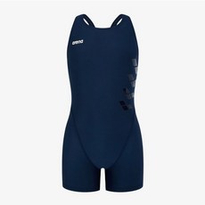 [브랜드정품]아레나 여아동 일반 액셀 아동 3부 반신 레이서백 수영복(A5SG1GL10)NVY 강습수영복 휴가수영복