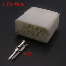자동차 케이블 하네스 소켓 자동차 암수 도킹 커넥터 부품 1 세트 12 홀 174933-1 173851-1, [03] Follow me cheaper