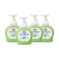아이깨끗해 핸드워시 청포도향 490ml 용기 4개