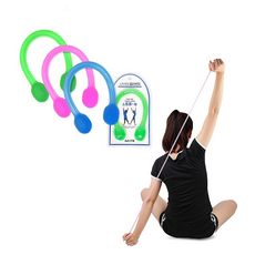 홈트 스트레칭 컬러 젤리 근력 튜닝 밴드 실리콘 단체 대량, 액트스트레칭밴드- 파랑색