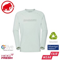 MAMMUT 男 Selun FL LS 機能LOGO長袖T恤 防紫外線UPF 50+ 減少異味產生