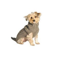Chilly Dog 케이블 강아지 스웨터 XXL 그레이, Chilly Dog 케이블 강아지 스웨터, XXL, 그