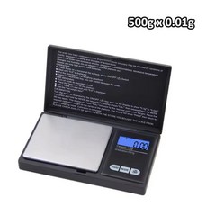 0.01g 보석용 미니 스테인리스 전자 저울 디지털 포켓 저울 금크 저울 휴대용 소형 저울 주방 저울, 1개, 500G-0.01G