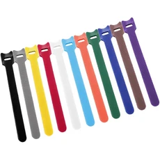 30pcs/100pcs 분리 가능한 케이블 타이 플라스틱 나일론 후크 루프 랩 지퍼 번들 패스너 스트랩 T 형 와이, 13 50pcs - 150mm, 07 Random 5colors