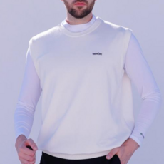 트리메르 니트 베스트 골프웨어 데일리 레이어드