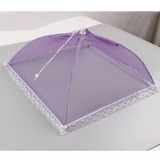 直供拿 網紗布蕾絲邊菜罩 新款食物罩 防蠅罩 簡約飯菜, 1個