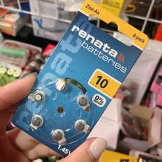 Renata 助聽器電池 10/PR70 鋅空電池, 1個