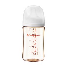 더블하트 모유실감 3세대 PPSU 베이직 제뉴인화이트 젖병 (젖꼭지포함), M, 제뉴인화이트(M젖꼭지포함), 240ml, 1개