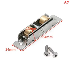 1PCS 슬라이딩 도어 휠 롤러 무거운 음소거 스테인레스 스틸 창 베어링 가구 하드웨어, 1