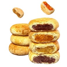 하이완 월병 명절 중국 선물 추석 음식 간식, 품질 신선 산사장미맛 2색 맛, 1개, 1g