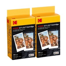 KODAK 柯達 4Pass 相紙匣 照片紙 適用 C210R、P210R Mini, 1個, 10入(散裝), 2.1x3.4