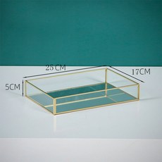 蛋糕盤 杯子蛋糕架 水果盤 三層水果架 鐵藝點心盤 下午茶點心架 家用蛋糕托盤 甜點架 三層蛋糕架 甜品架, 鏡面長方形, 1個