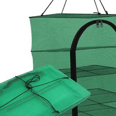 설거지가방 캠핑 식기 건조망 와이어바스켓 가방세트, 레테 다용도 건조망, (왕특대 3단-그린)