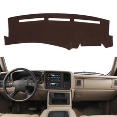 BLIBLIUNIT 대시 커버 맞춤형 핏 1997-2000 쉐보레 실버라도/GMC 시에라 C1500 C2500 C3500 K1500 K2500 K3500 1997-1999 G, 1999-2006 Brown