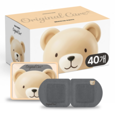 곰도리 케어 플러스 스팀 온열안대 무향, 1세트, 40개입
