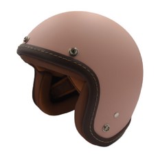 復古騎士安全帽，輕量透氣經典造型，安全防護展現品味, 霧面玫瑰