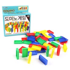 프랜즈 도미노게임 48pcs 쌓기완구 집중력향상 도미노 48개 세트 게임, 1개, 랜덤