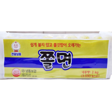 천일식품 쫄면 2K X6 업소용 식당용, 2kg