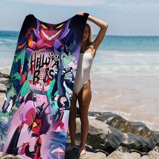 애니메이션 비치 수영 타월 흡 수건 선물 여행 캠핑, 1개, G. z4