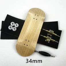 핑거보드 나무 데크 지판 세트 싱글 액슬 트럭 CNC 바퀴 미니 핑거 스케이트보드 34mm, [01] 핑거보드 Hamburg, 1개