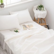 순면워싱 여름침구 화이트시트 통풍성강화 시원한촉감, 상세페이지 참조