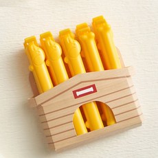 海豐豐富生活 狗狗造型封口夾 食品密封夾, 元氣黃_一組10個封口夾, 1個