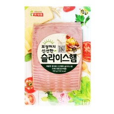 롯데 신선톡톡 슬라이스햄-아이스팩+보냉팩 포장, 5개, 100g