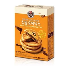 CJ 찹쌀 호떡믹스 브라우니 초코칩 브라우니 만들기 cha+91481an, 찹쌀호떡믹스400g, 400g, 찹쌀호떡믹스400g